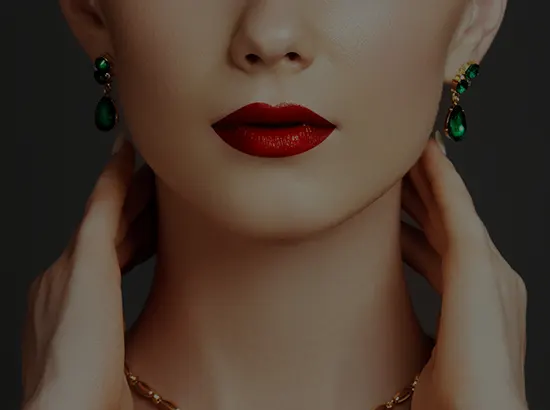 Boucles d'oreilles Emeraude